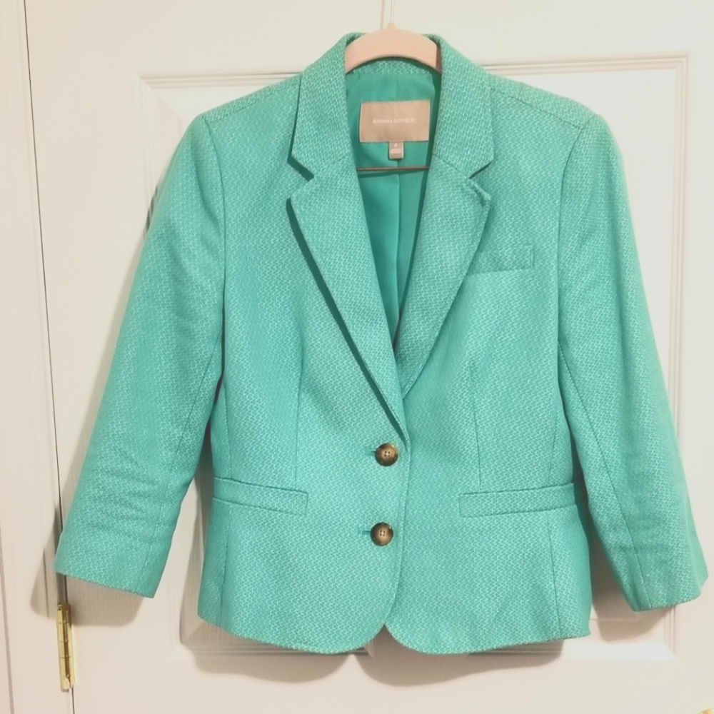 Banana Republic blazer light green, Size 6